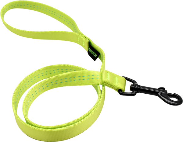 Soft Tubular Snap Leash - Fuzzywumpets Soft Tubular Snap Leash 6ft-Chartreuse