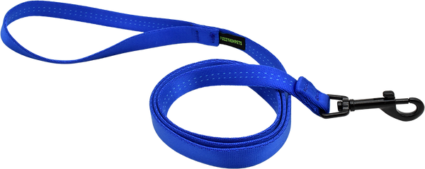 Soft Tubular Snap Leash - Fuzzywumpets Soft Tubular Snap Leash 6ft-Blue